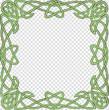 Borders and Frames Celtic Frames and Borders Celtic knot Celts , border-design black transparent background PNG clipart