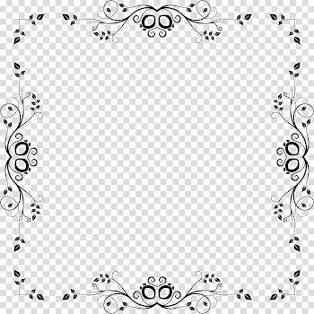 Borders and Frames Floral design , design transparent background PNG clipart