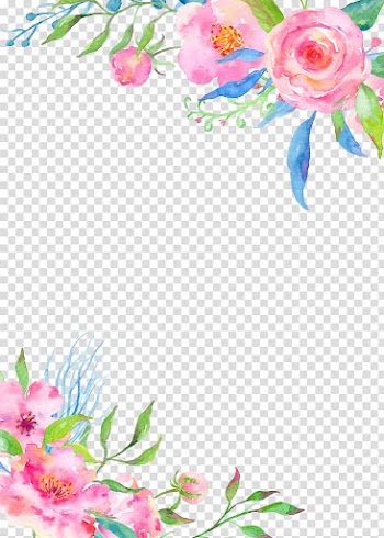 Borders and Frames Flower Entomophily , พื้นหลัง transparent background PNG clipart