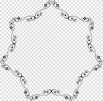 Borders and Frames Flower , vintage label transparent background PNG clipart