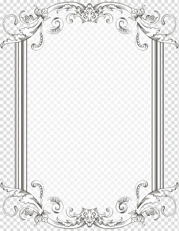 Borders and Frames Frames , Browse And Vintage Frame s, rectangular white floral pattern transparent background PNG clipart