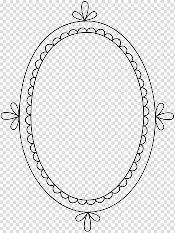 Borders and Frames Frames , Circle scallop transparent background PNG clipart