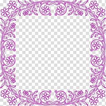 Borders and Frames Frames Floral design , flower transparent background PNG clipart
