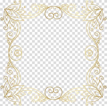 Borders and Frames Gold , gold border transparent background PNG clipart