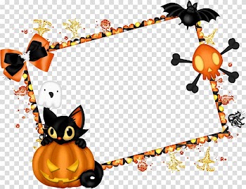Borders and Frames Halloween Scrapbooking , frame halloween transparent background PNG clipart