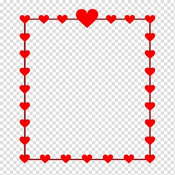 Borders and Frames Heart Open Free content, red heart frame transparent background PNG clipart