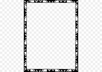 Borders and Frames Islamic Design Picture Frames Clip art - Border Design Black And White Tribal 