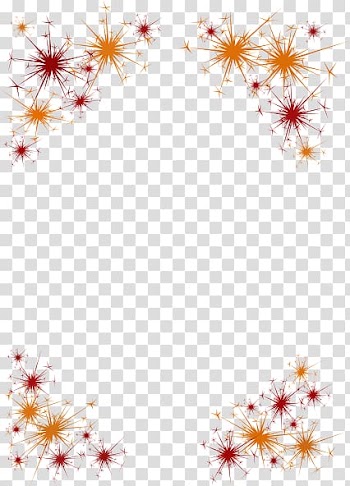 Borders and Frames New Year's Eve New Year's Day , Fireworks Border transparent background PNG clipart