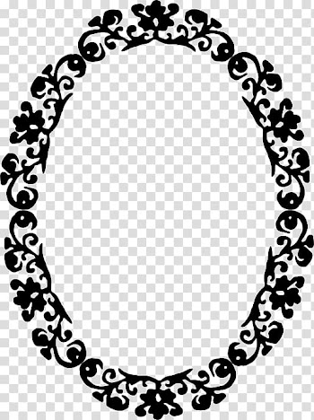 Borders and Frames Ornament Black and white , lovely decorative frame transparent background PNG clipart