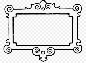 Borders and Frames Picture frame Black and white Clip art - Floral Border Art 