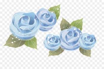 Borders and Frames Picture frame Clip art - Vector Blue Rose 
