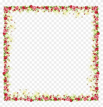 Borders And Frames Picture Frame Flower Clip Art - Flower And Butterfly Border Design