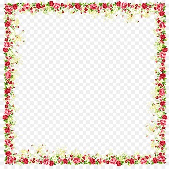 Borders and Frames Picture frame Flower Clip art - Four sides flower frame 