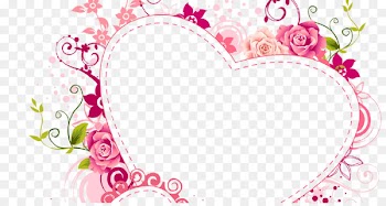 Borders and Frames Picture Frames Clip art Heart Frame Flower - flower 