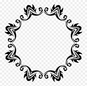 Borders And Frames Picture Frames Line Art Ornament - Square Frame Cliparts Black &amp; White