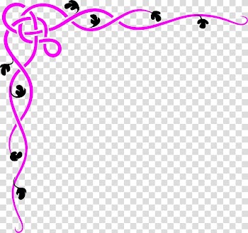 Borders and Frames Purple Free content , Flower Boarder transparent background PNG clipart