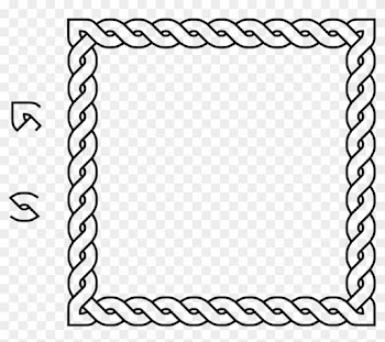 Borders And Frames Rope Celtic Knot Lasso - Border Square