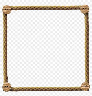 Borders And Frames Rope Picture Frames Clip Art - Rope Frame Png
