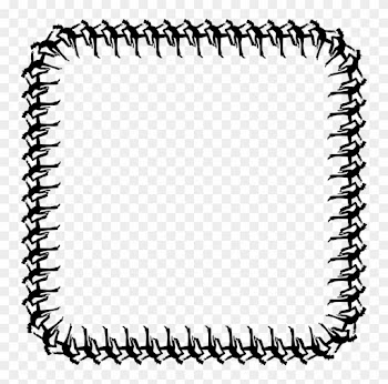 Borders And Frames Square Dance Art Silhouette - Dancing Border