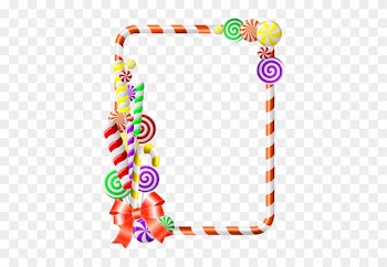 Borders For Paper, Borders And Frames, Frame Background, - Candy Cane Border Png