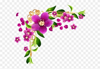 Bordure Fleur Clipart 2 By Tracy - Coin De Page Fleur