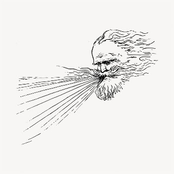 Boreas blows wind illustration clipart | Free Vector - rawpixel