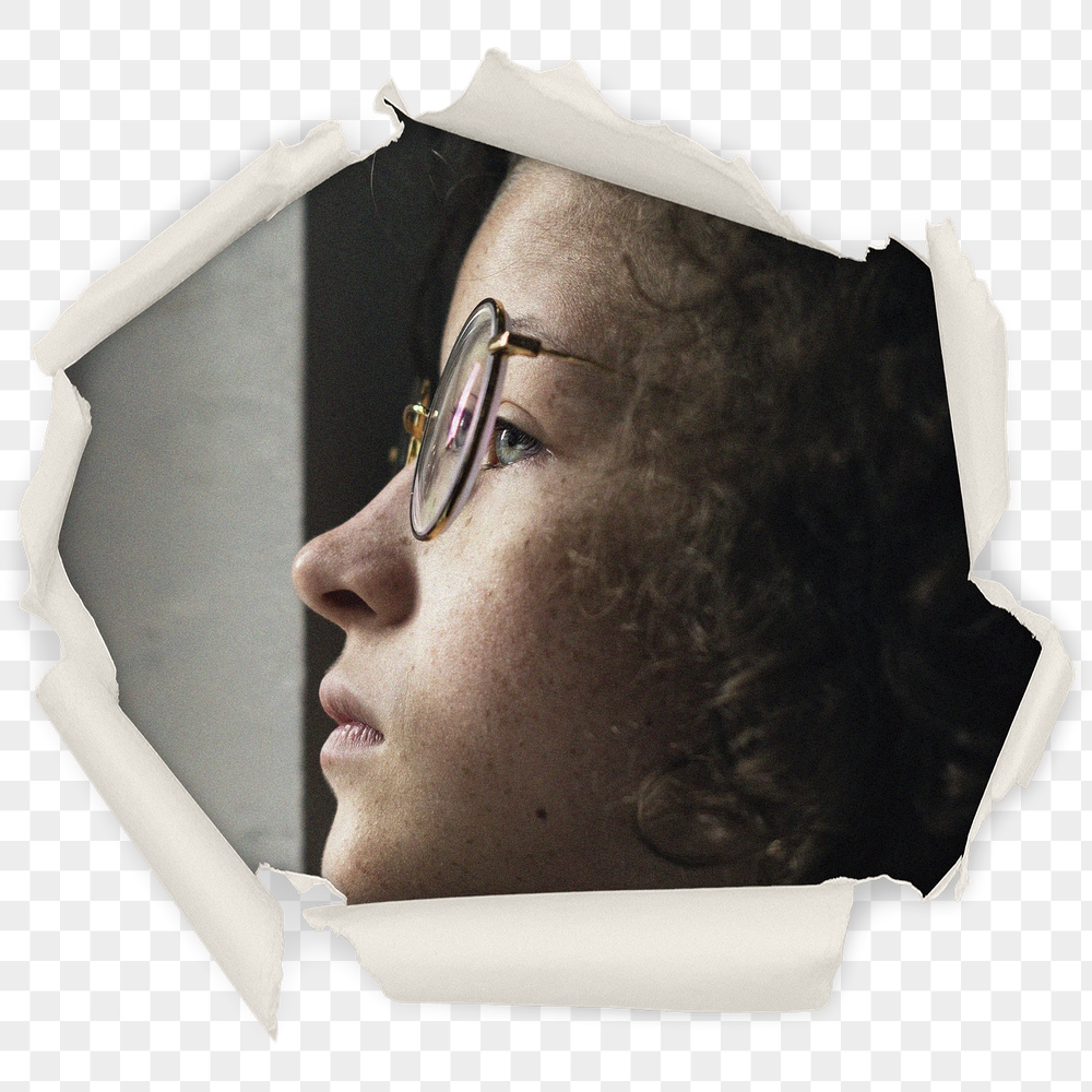 Bored woman png badge sticker, | Free PNG - rawpixel