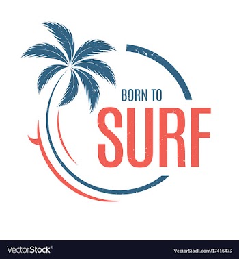  					Born to surf t-shirt and apparel design vector&nbsp;image														