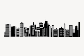 Boston cityscape silhouette background, building | Free Vector - rawpixel