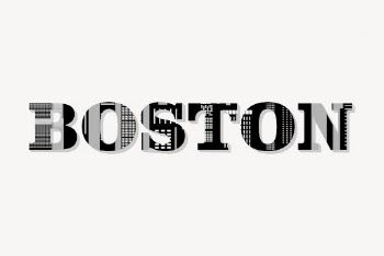 Boston typography background, city silhouette | Free Vector - rawpixel