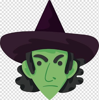 Boszorkxe1ny Witchcraft Halloween , Green Witch Avatar transparent background PNG clipart