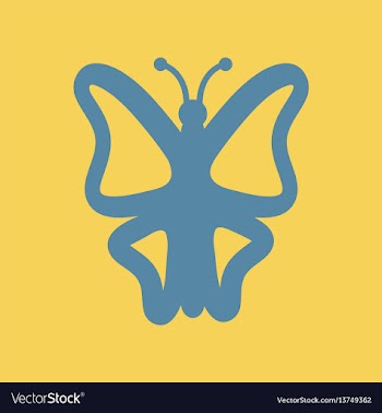 Botanic butterfly vector image