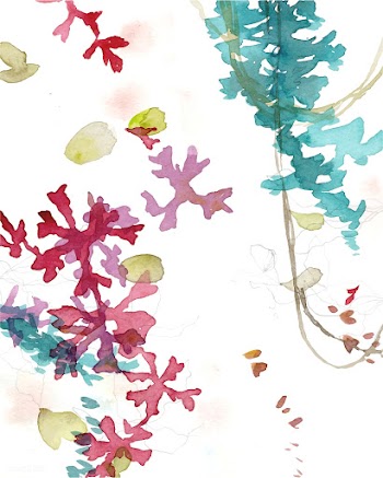 Botanical abstract fine art print | Free stock vector - 457152