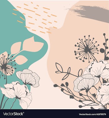 botanical abstract trendy background