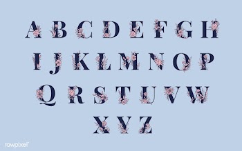 Botanical Alphabet capital letters vector set | Free stock vector - 532939