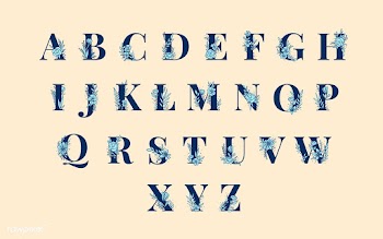 Botanical Alphabet capital letters vector set | Free stock vector - 532971