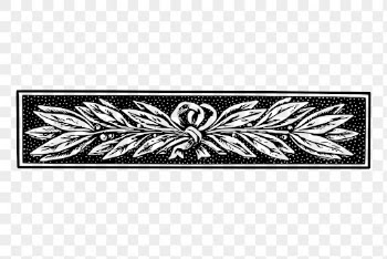 Botanical border png sticker vintage | Free PNG - rawpixel