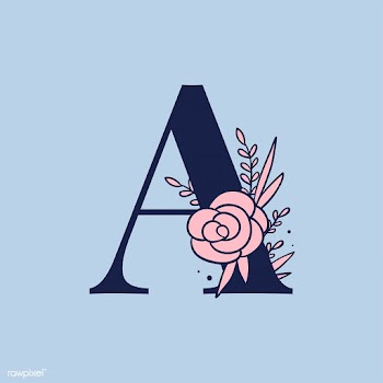 Botanical capital letter A vector | Free stock vector - 532949