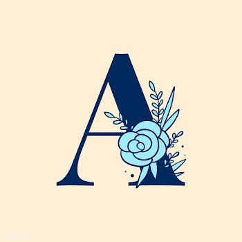 Botanical capital letter A vector | Free stock vector - 532993