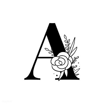 Botanical capital letter A vector | Free stock vector - 533003