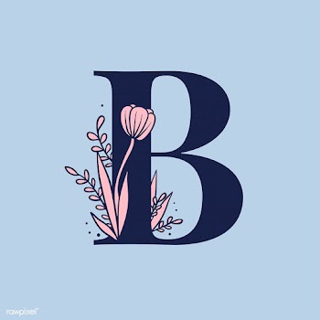 Botanical capital letter B vector | Free stock vector - 532898
