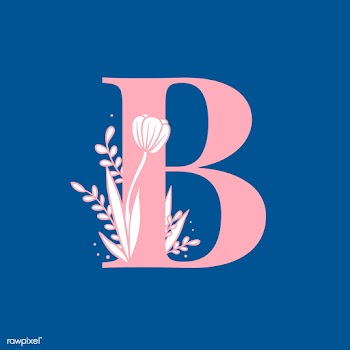 Botanical capital letter B vector | Free stock vector - 532936