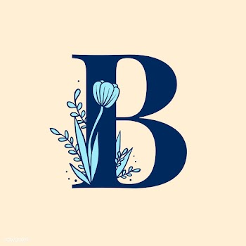 Botanical capital letter B vector | Free stock vector - 532964