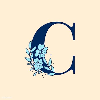 Botanical capital letter C vector | Free stock vector - 532960