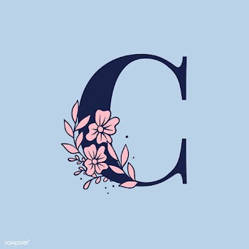 Botanical capital letter C vector | Free stock vector - 532983