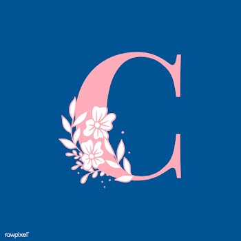 Botanical capital letter C vector | Free stock vector - 533031