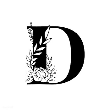 Botanical capital letter D vector | Free stock vector - 533035