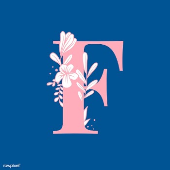 Botanical capital letter F vector | Free stock vector - 532918