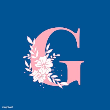 Botanical capital letter G vector | Free stock vector - 532950