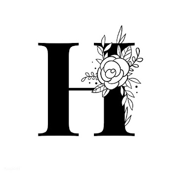 Botanical capital letter H vector | Free stock vector - 532909
